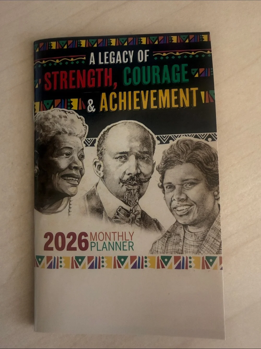 Purse planner- black history 2026 monthly planner